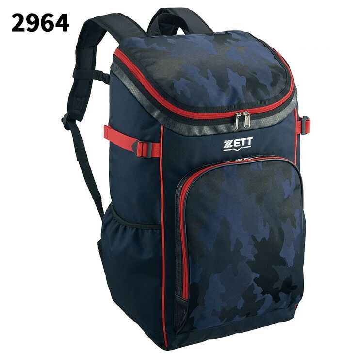 ゼット 野球 リュックサック 約43 L ZETT バックパック カモ柄 大容量 野球バッグ 鞄 一般 大人 高校生 ジュニア ベースボールバッグ スポーツバッグ 野球用品 BA 1505 A