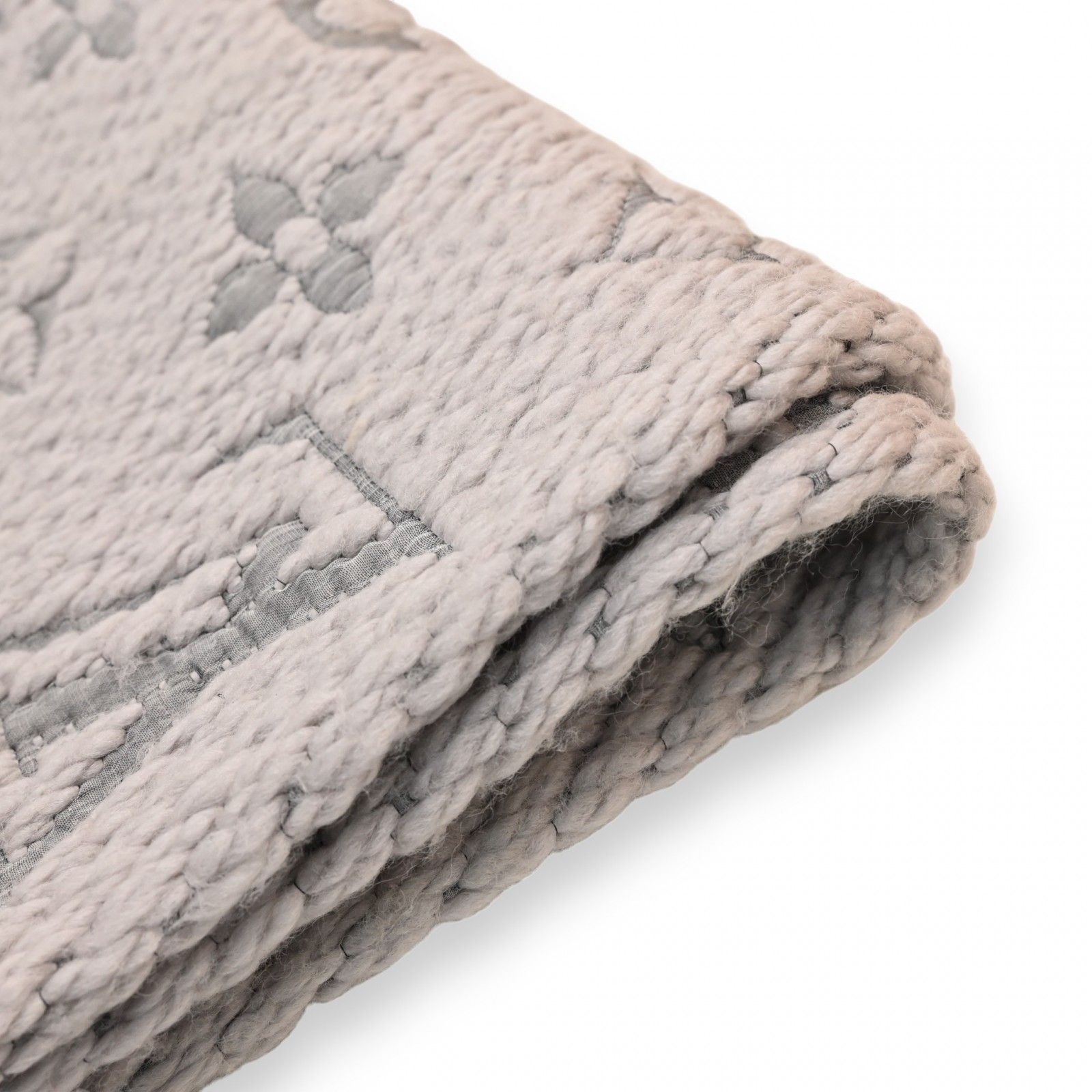 ルイヴィトン モノグラム エシャルプ ロゴマニア マフラー グレー A