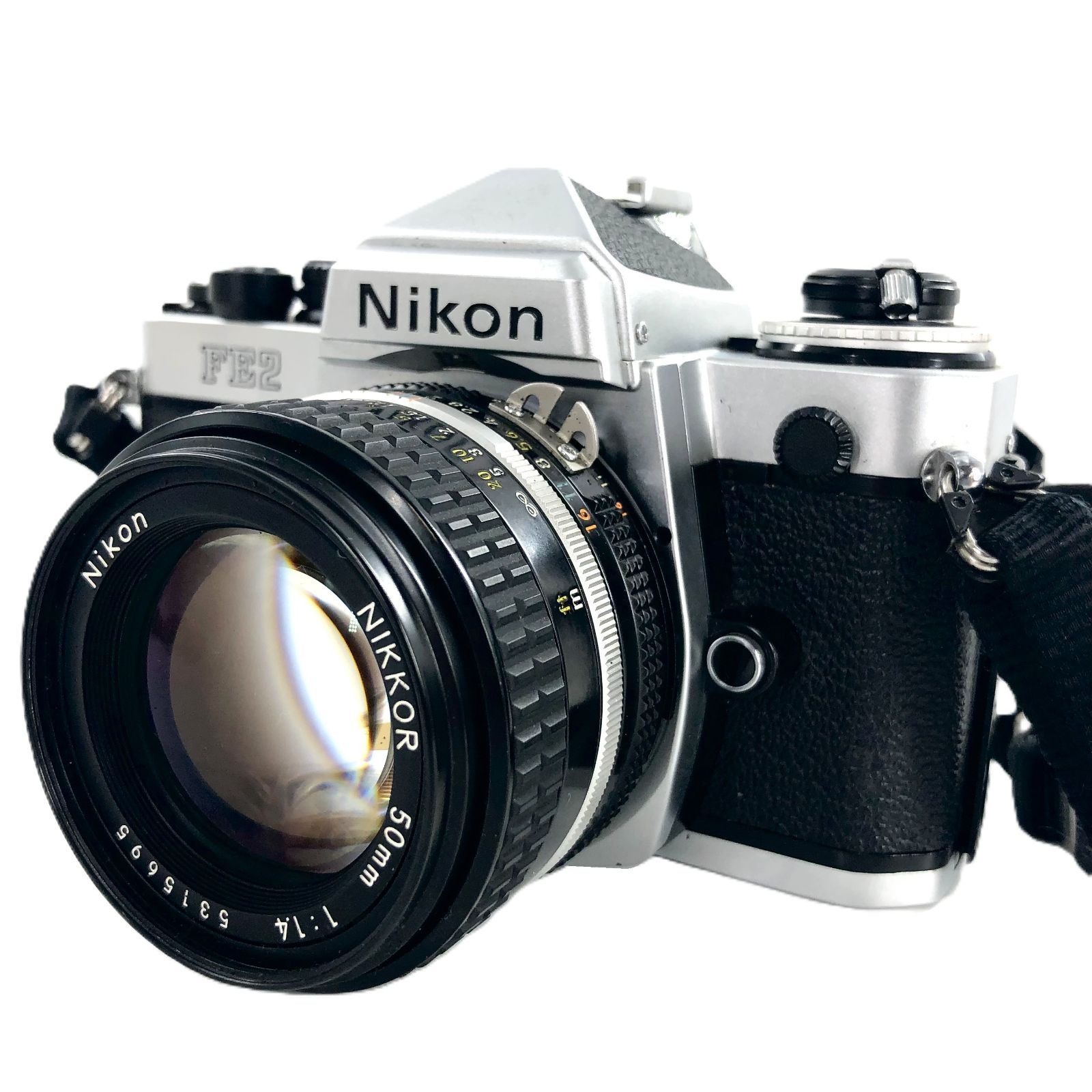 Nikon ニコン FE2 フィルムカメラ 50mm f1.4 付属多数 美品 NIKON ニコン FE2 レンズ 50mm 1:1.4 ブラック フィルム一眼レフカメラ