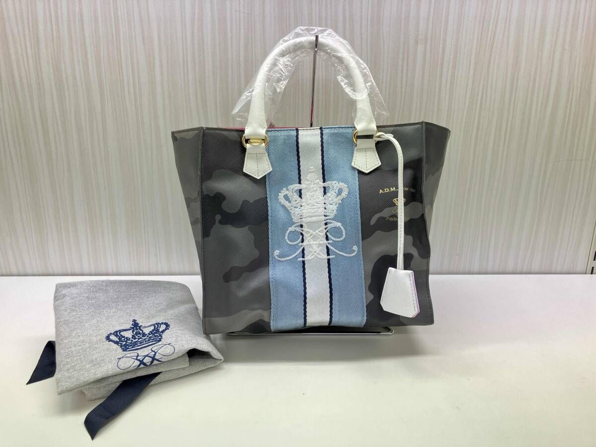 A.D.M.J アクセソワ・ドゥ・マドモワゼル 2way トートバッグ 迷彩柄