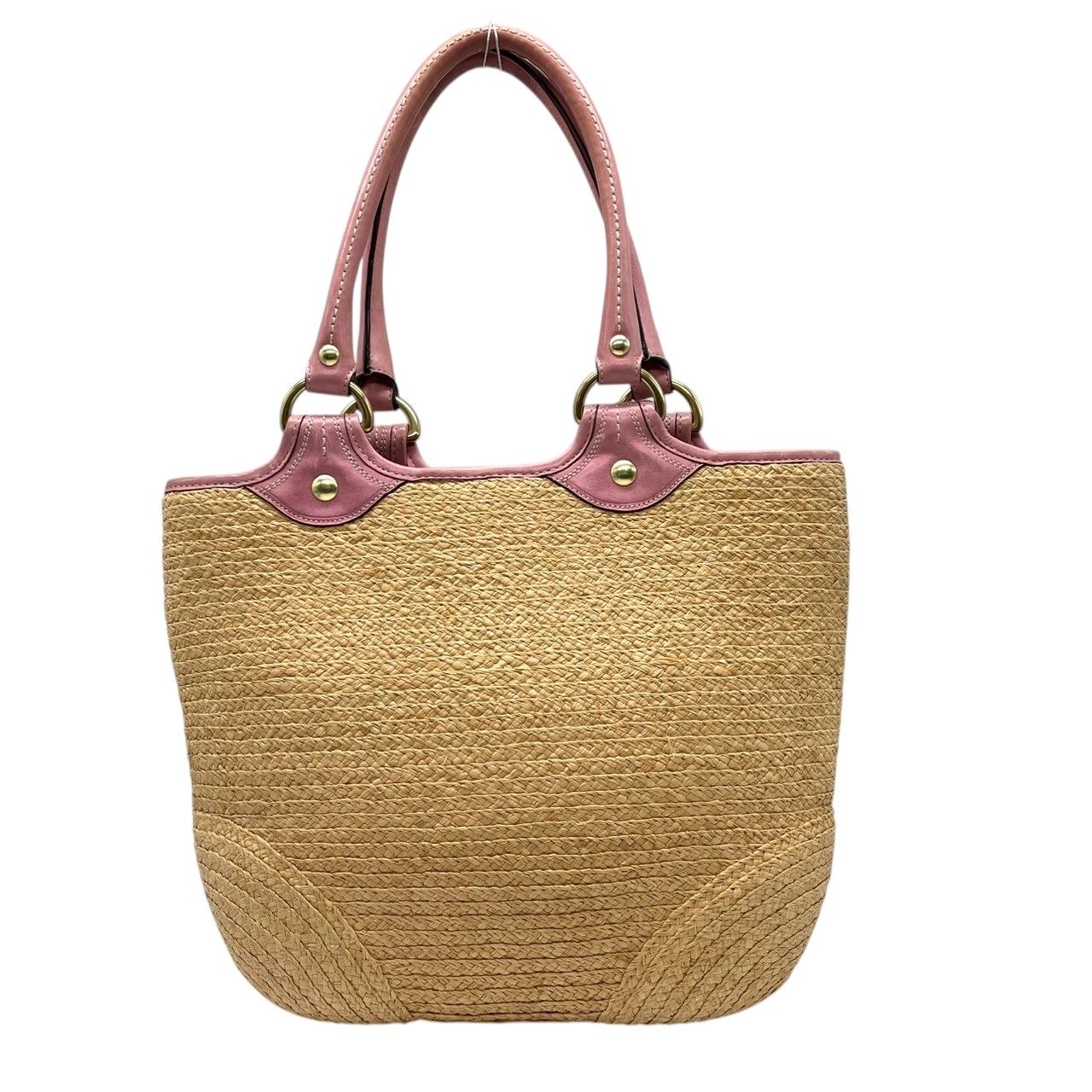 良品】コーチ COACH カゴバッグ ストローバッグ トートバッグ 肩掛け