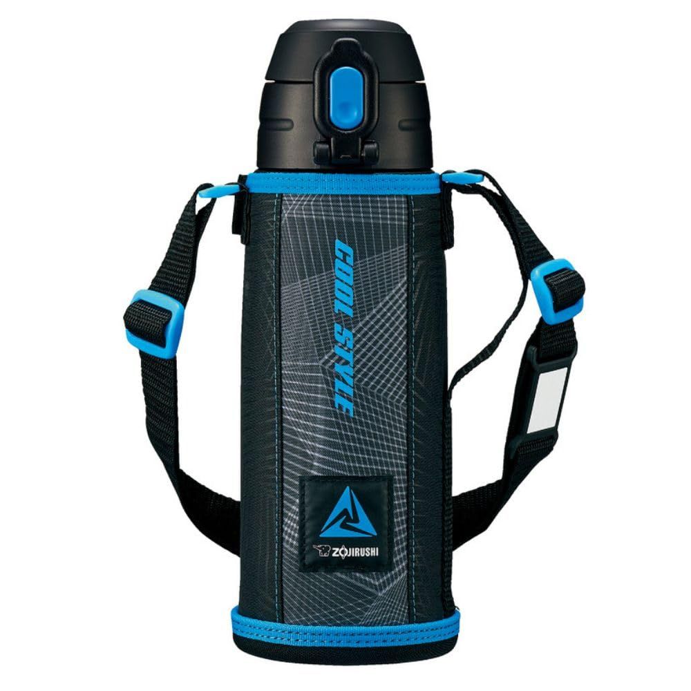 象印マホービン 水筒 ステンレスボトル コップ ダイレクト 2 WAYボトル 820 ml 遠足 入園 入学 ブラックブルー SP-JB 08-BU