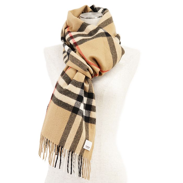 SALE】BURBERRY バーバリー ノバチェックマフラー カシミヤ100
