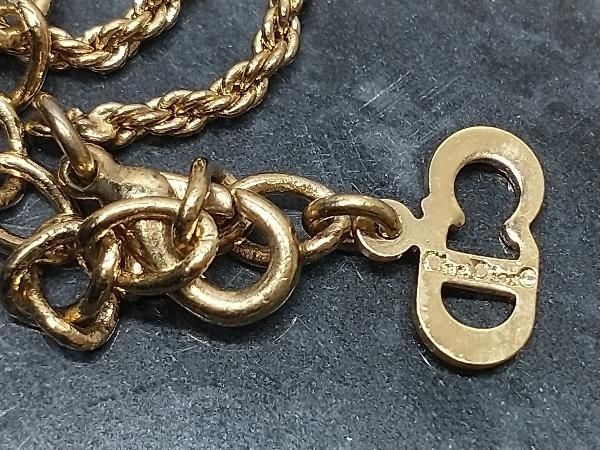 Christian Dior クリスチャン ディオール 3Pクリアストーン CDロゴ