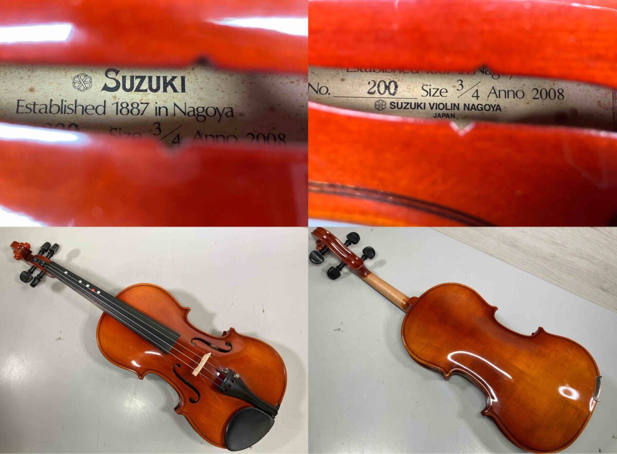 ジャンク 【現状品】SUZUKI VIOLIN 鈴木バイオリン No.200 2008 3/4