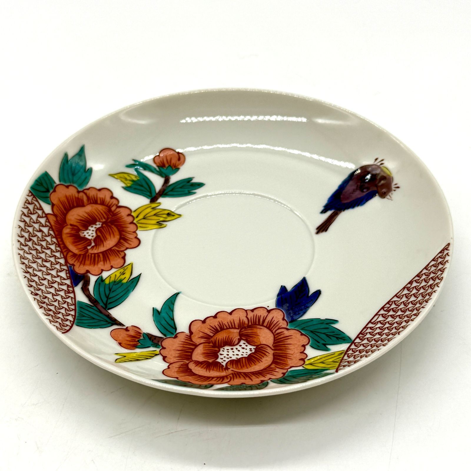 九谷焼 ソーサーのみ5枚 上絵付け 花鳥文様 角福 - メルカリ
