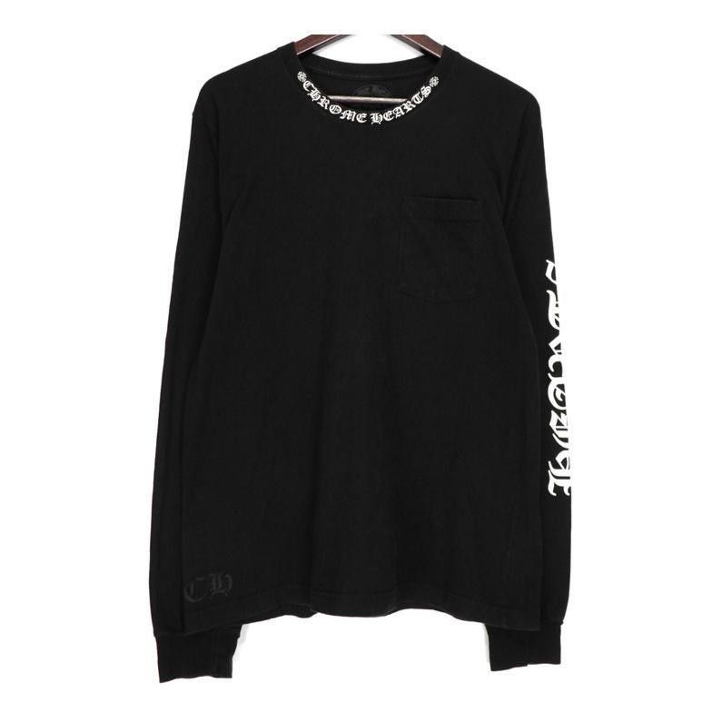 クロムハーツ CHROME HEARTS 【 Neck Logo LS TEE 】 ネックロゴ 袖