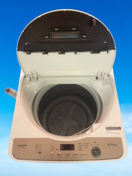 札幌近郊限定】SHARP(シャープ) 洗濯機 6Kg ES-GE6F-T 2022年 【送料 