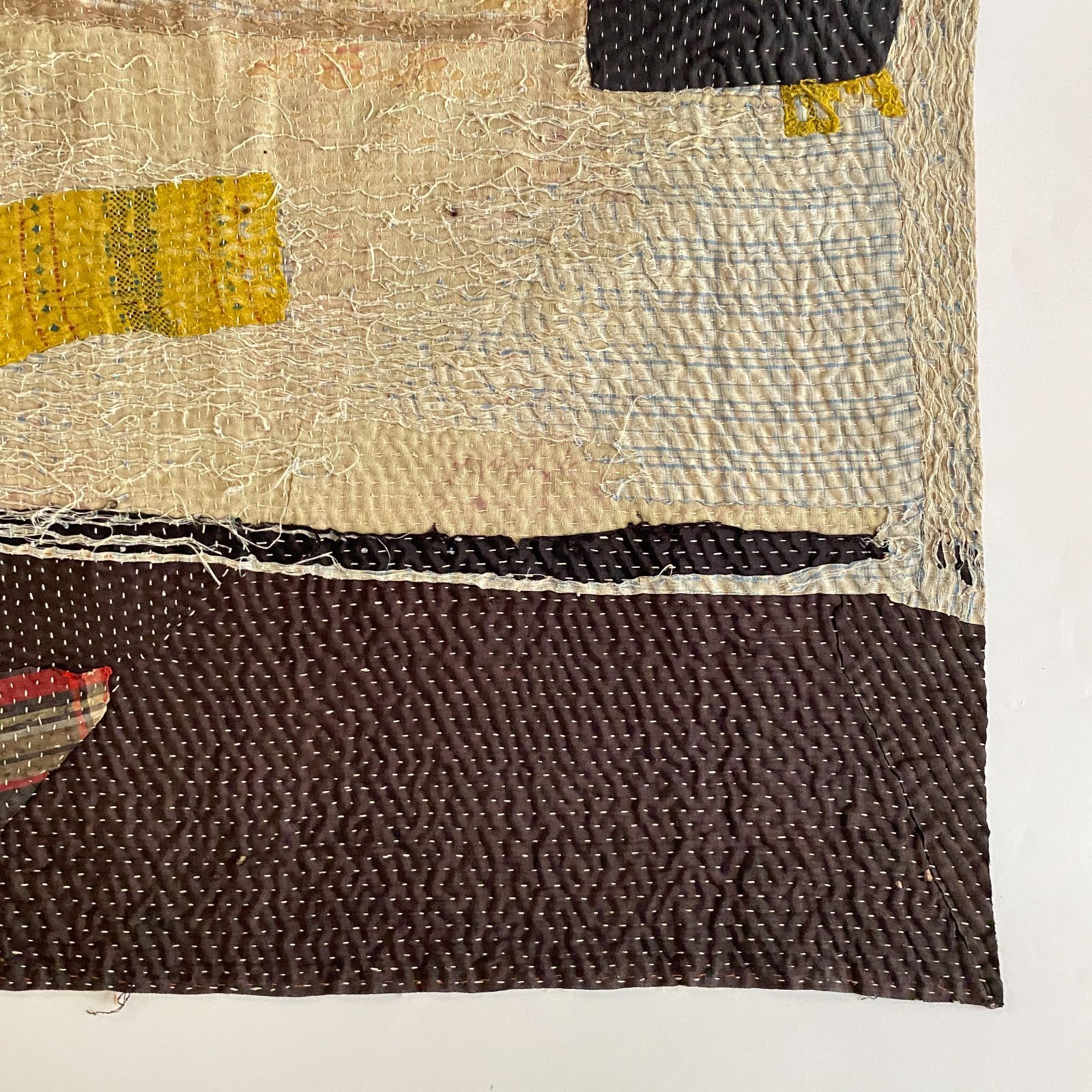 3605 ラリーキルト カンタキルト オールドファブリック ハギレ インド