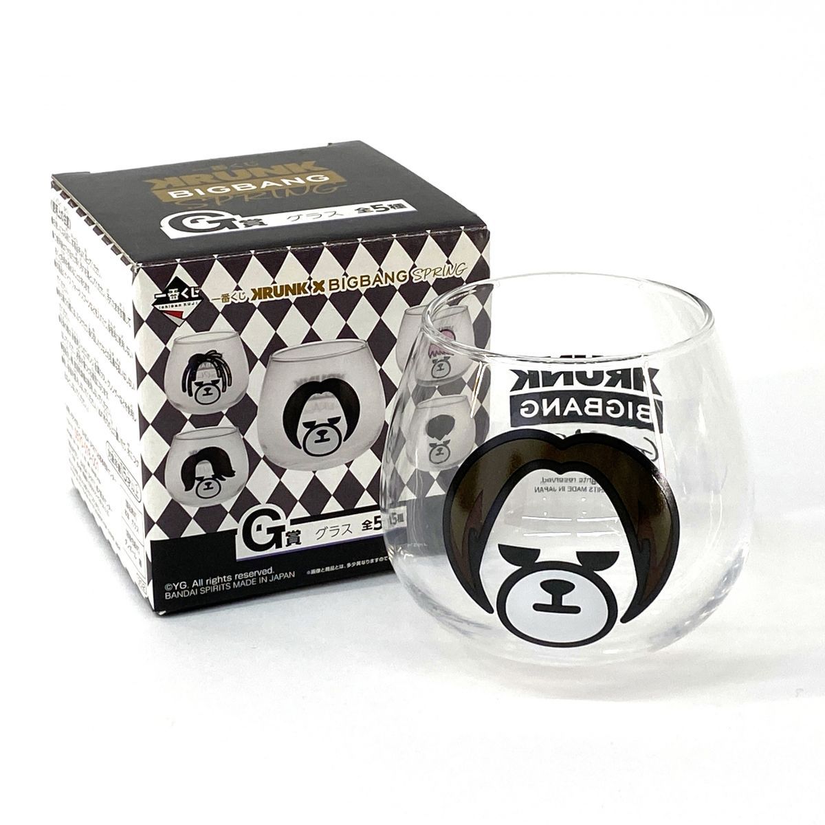 一番くじ KRUNK×BIGBANG SPRING G賞 グラス 全5種 セット SOL / G