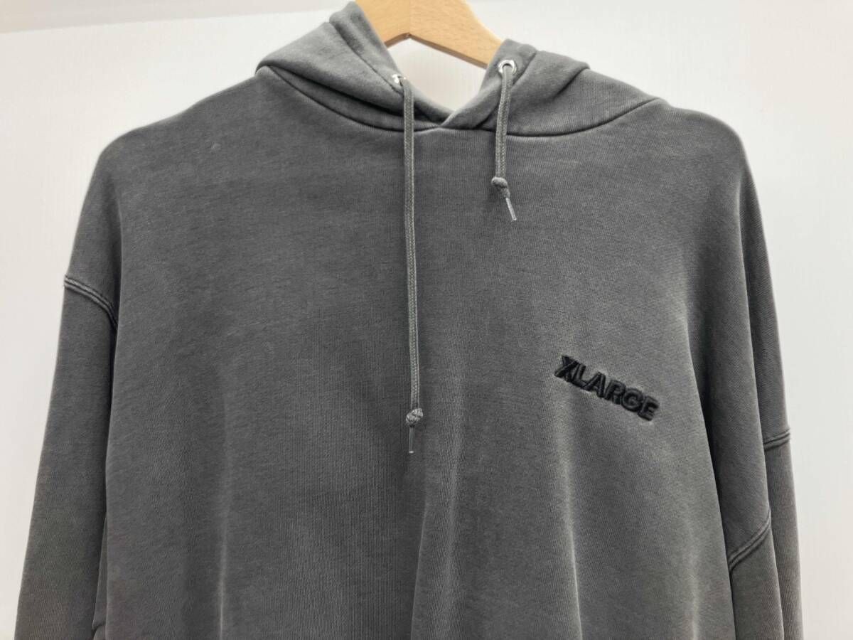 XLARGE エクストララージ PIGMENT CUT OFF PULLOVER HOODED ピグメント