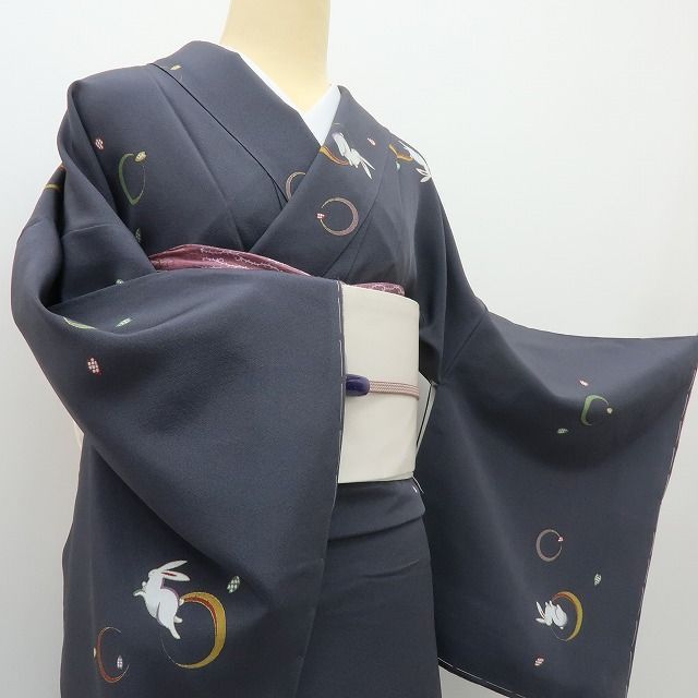 六花-RIKKA- 美品未着用 正絹 やまと誂製 兎 トールサイズ 三日月と桜