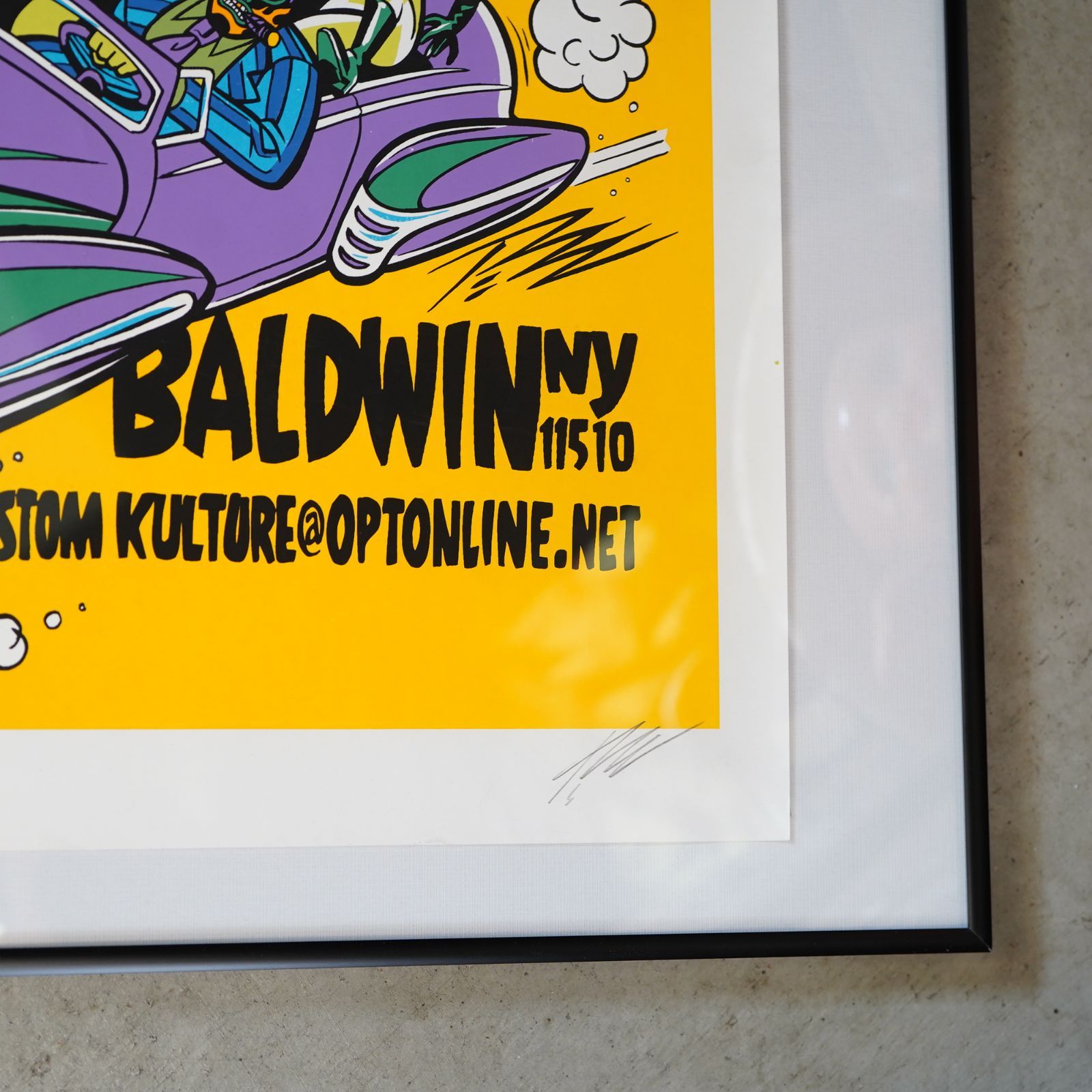 1990～00s THE PIZZ KUSTOM KULTURE INK シルクスクリーンポスター