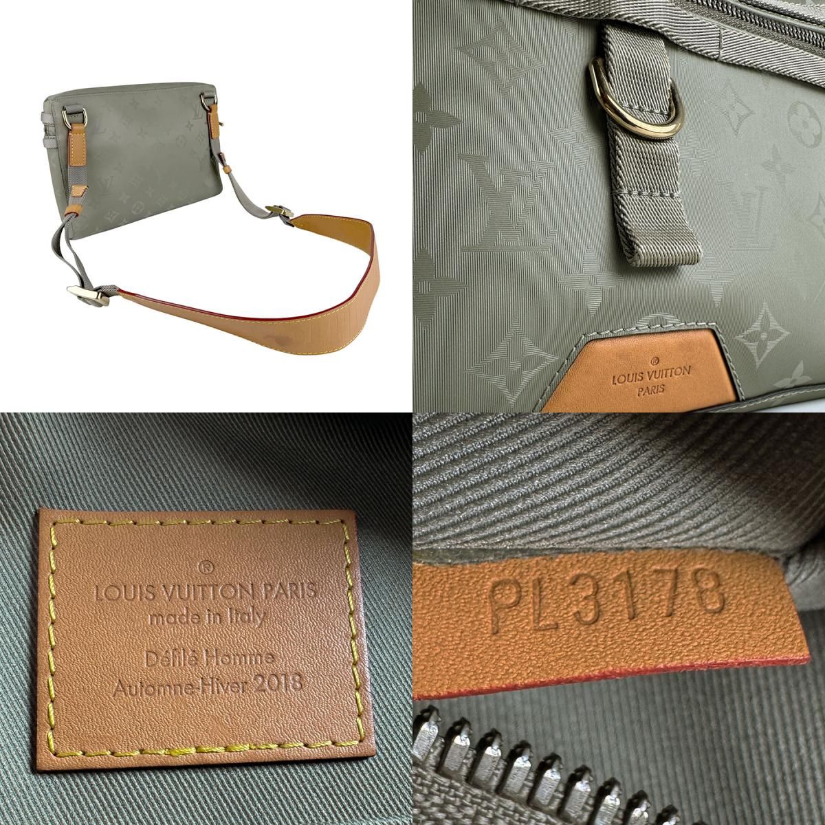 ルイ ヴィトン LOUIS VUITTON ショルダーバッグ モノグラム チタニウム 