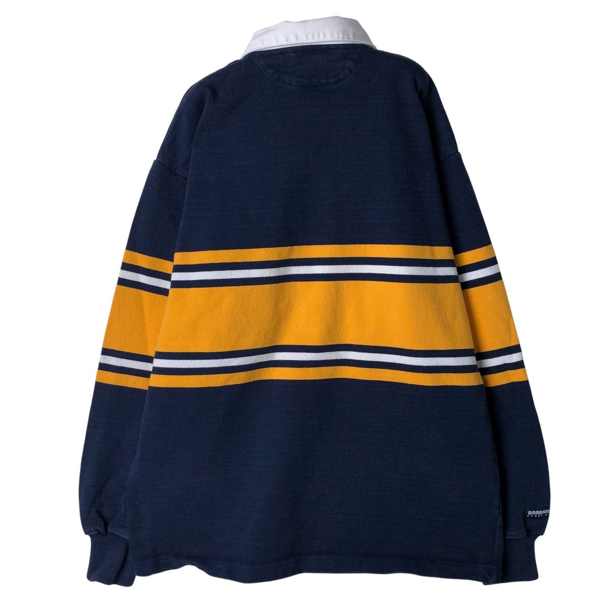 古着 バーバリアン BARBARIAN 長袖 ラガーシャツ カナダ製 メンズL相当