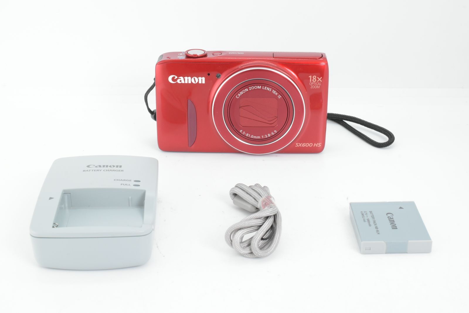 美品】Canon PowerShot SX600 HS Red Digital Compact Camera キャノン