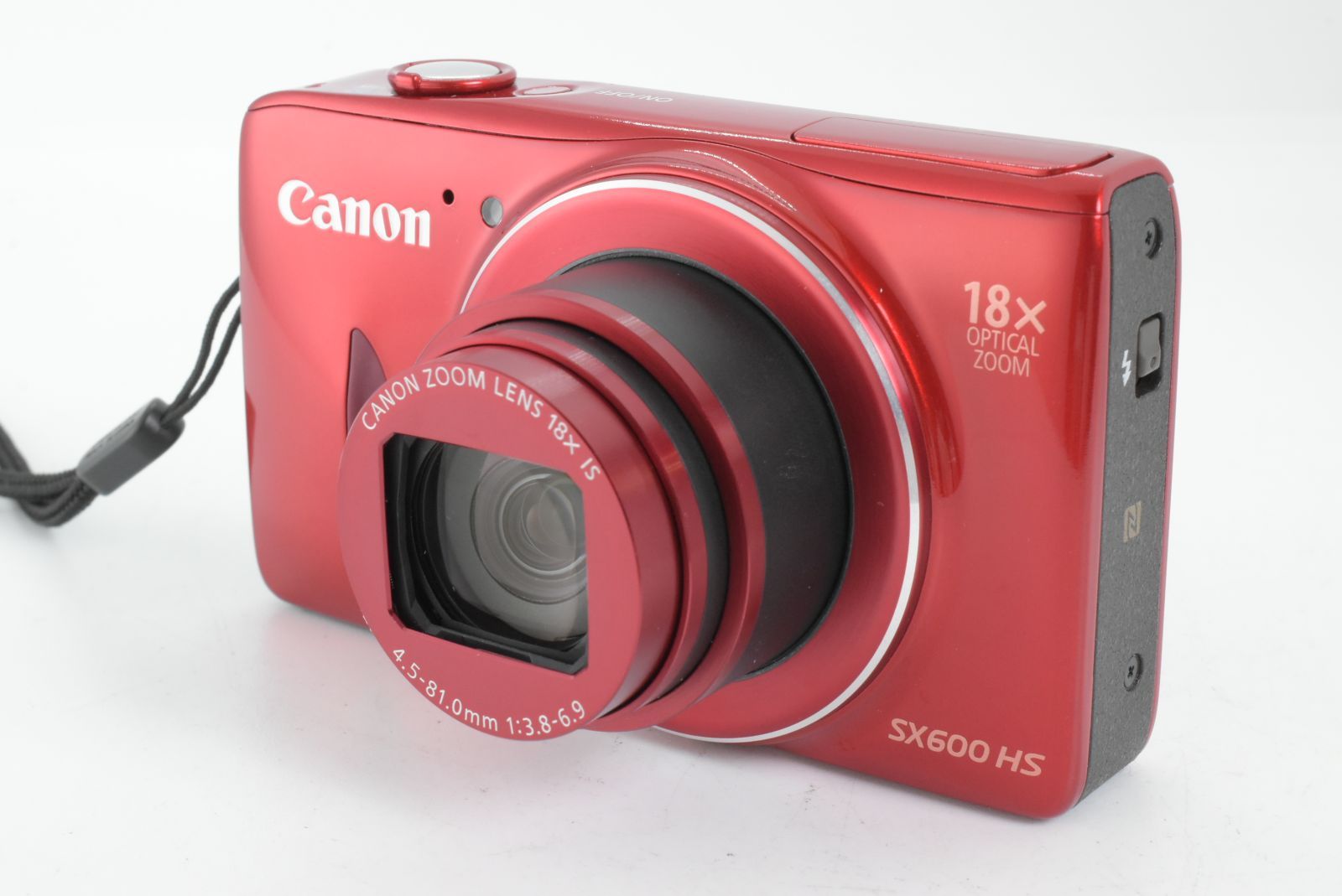美品】Canon PowerShot SX600 HS Red Digital Compact Camera キャノン