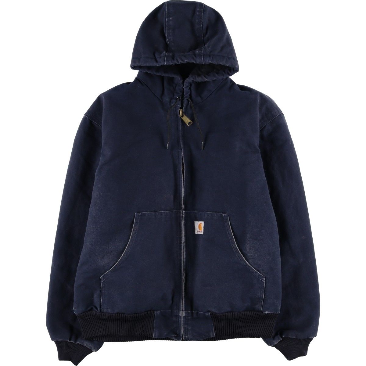 古着 カーハート Carhartt アクティブジャケット 中綿入り ダックフルジップパーカー USA製 メンズL相当/eaa458357