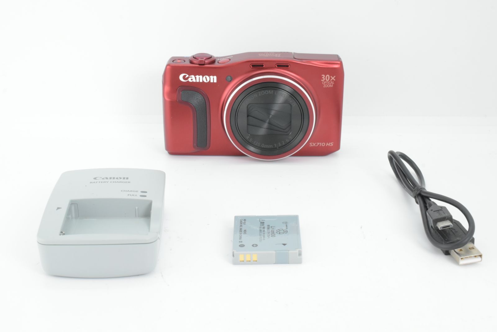 美品】Canon PowerShot SX710 HS Red 20.3MP Compact Digital Camera