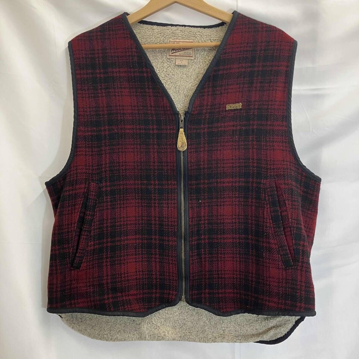 WOOLRICH / ウールリッチ / ベスト / 90s / USA製 / 裏ボアベスト