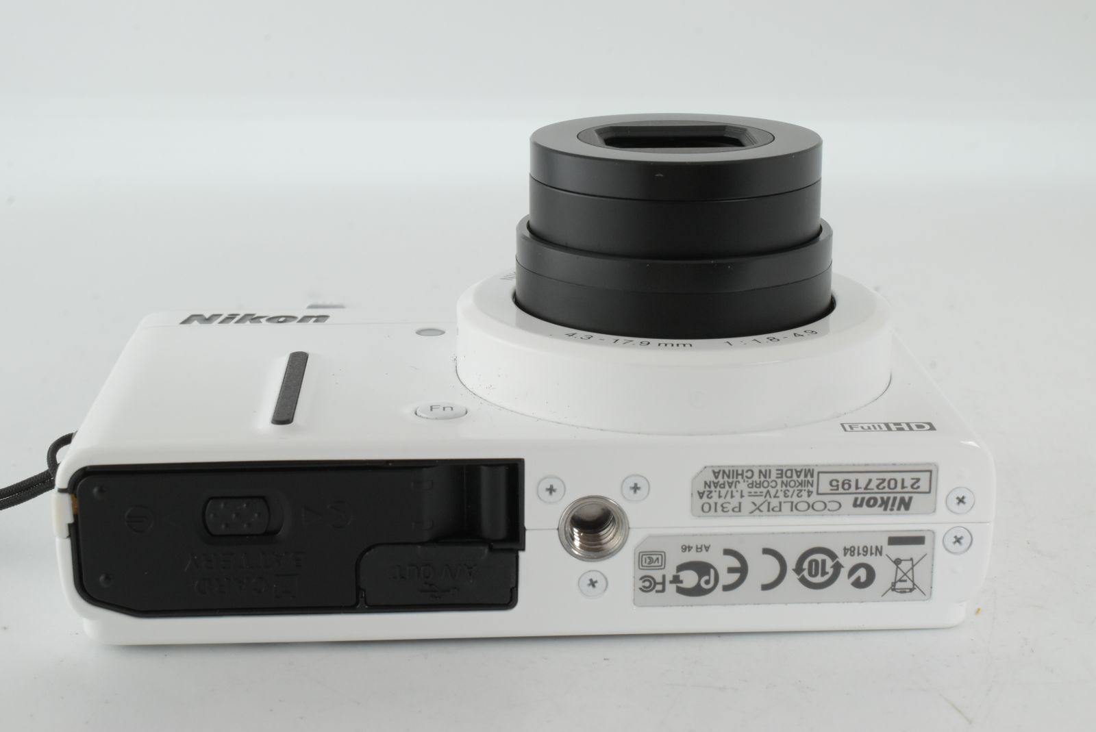 美品】Nikon Coolpix P310 White Compact Digital Camera 16.1MP