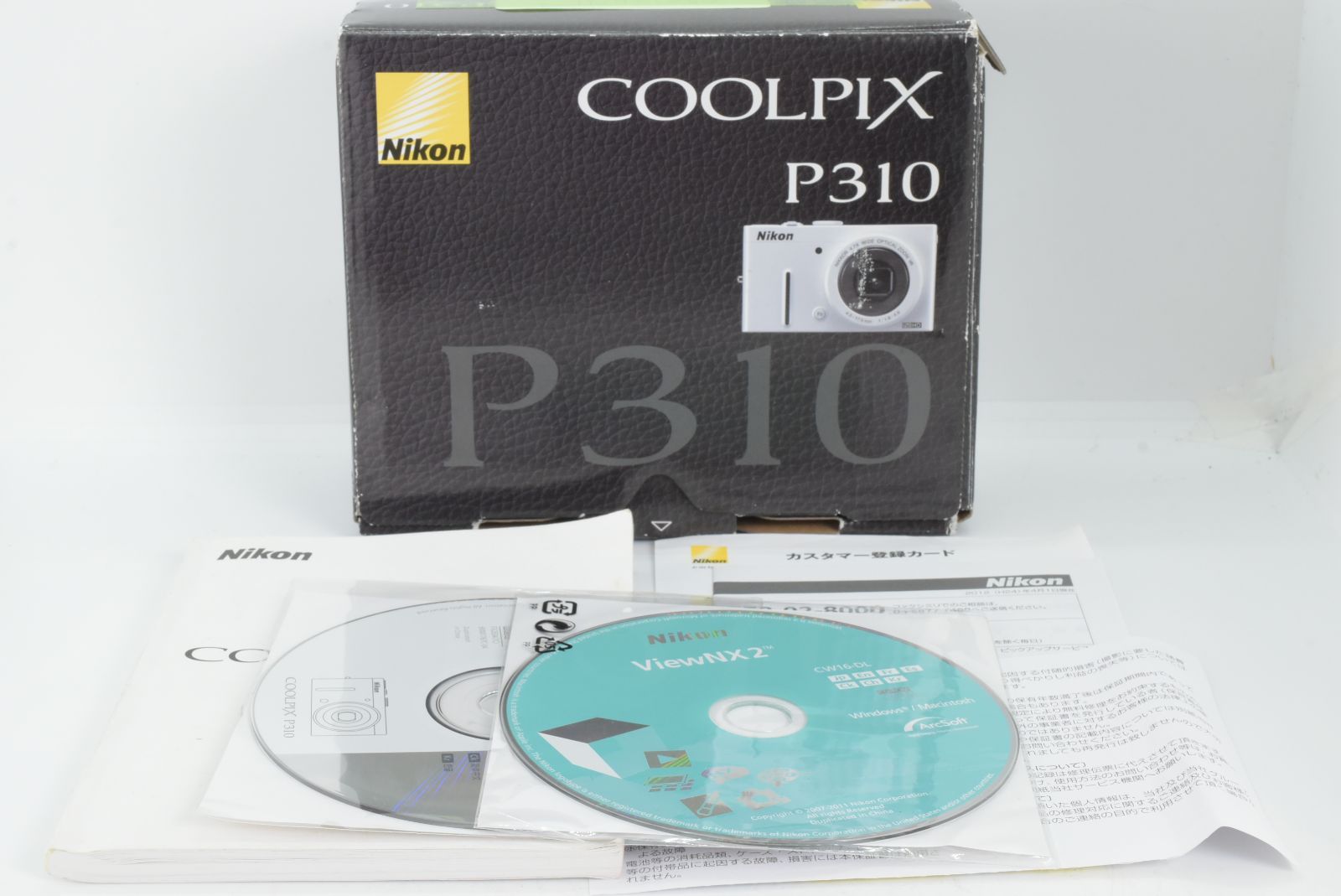 美品】Nikon Coolpix P310 White Compact Digital Camera 16.1MP