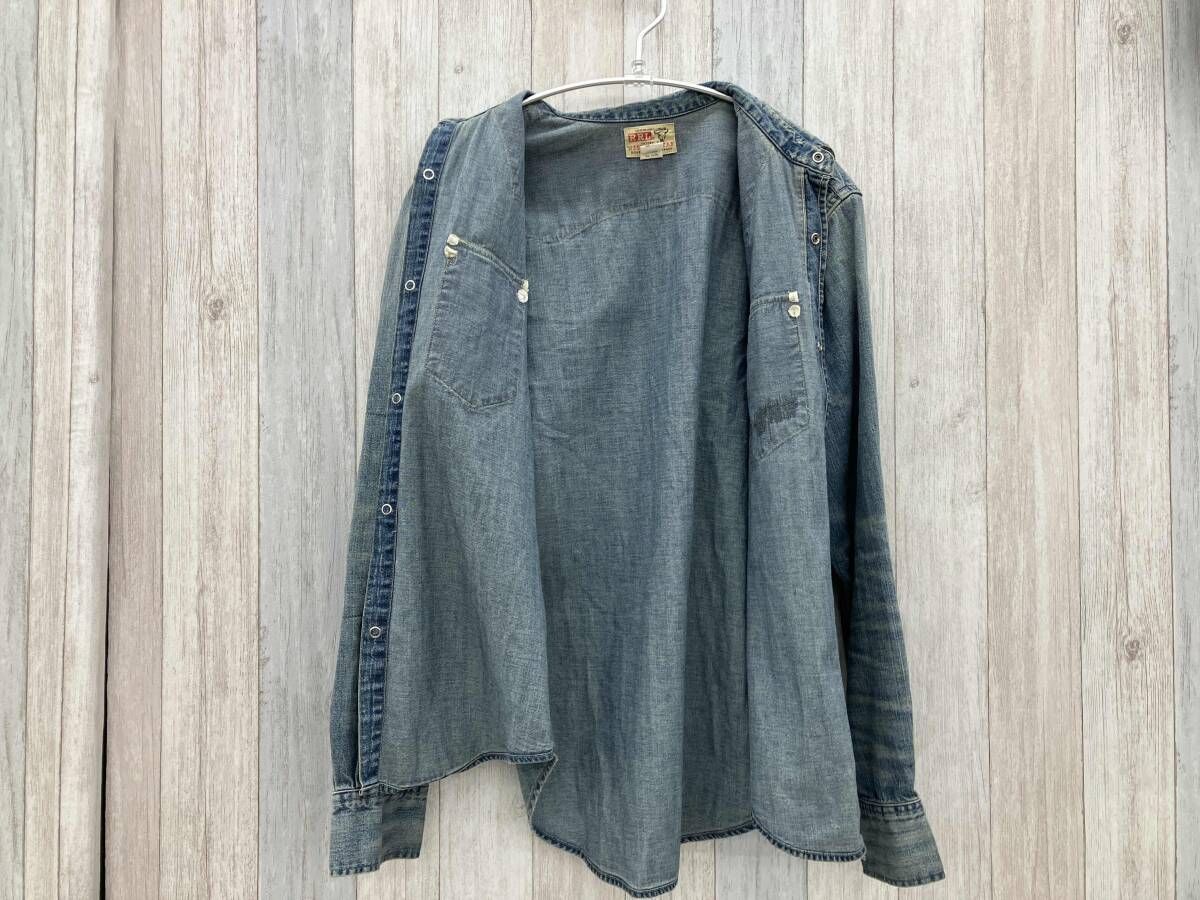 RRL RALPH LAUREN/長袖シャツ/デニムシャツ/ウエスタンシャツ/Mサイズ