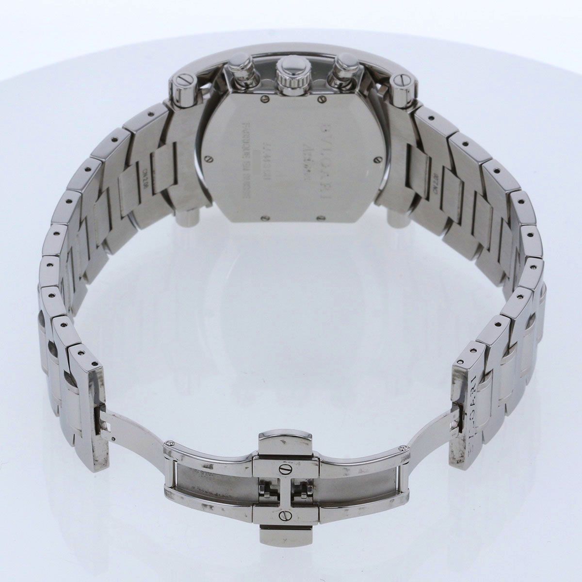  BVLGARI ブルガリ アショーマ クロノグラフ 自動巻き 腕時計 AA44SCH メンズ ステンレススチール シルバー シャツ 自動巻き時計 腕時計(アナログ)