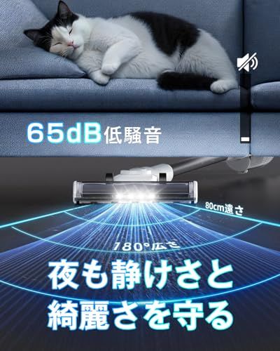 掃除機コードレス 軽量 強力 2025最新型!業界初!70 KPa強力吸引-超軽量0.6 kg-スタンド不要の自立式-Type-C充電式-LEDライト サイクロン式 コードレス掃除機 2 WAY 低騒音 50分連続稼働 スティッククリーナ d 03 1 e その他 キッチン 食器