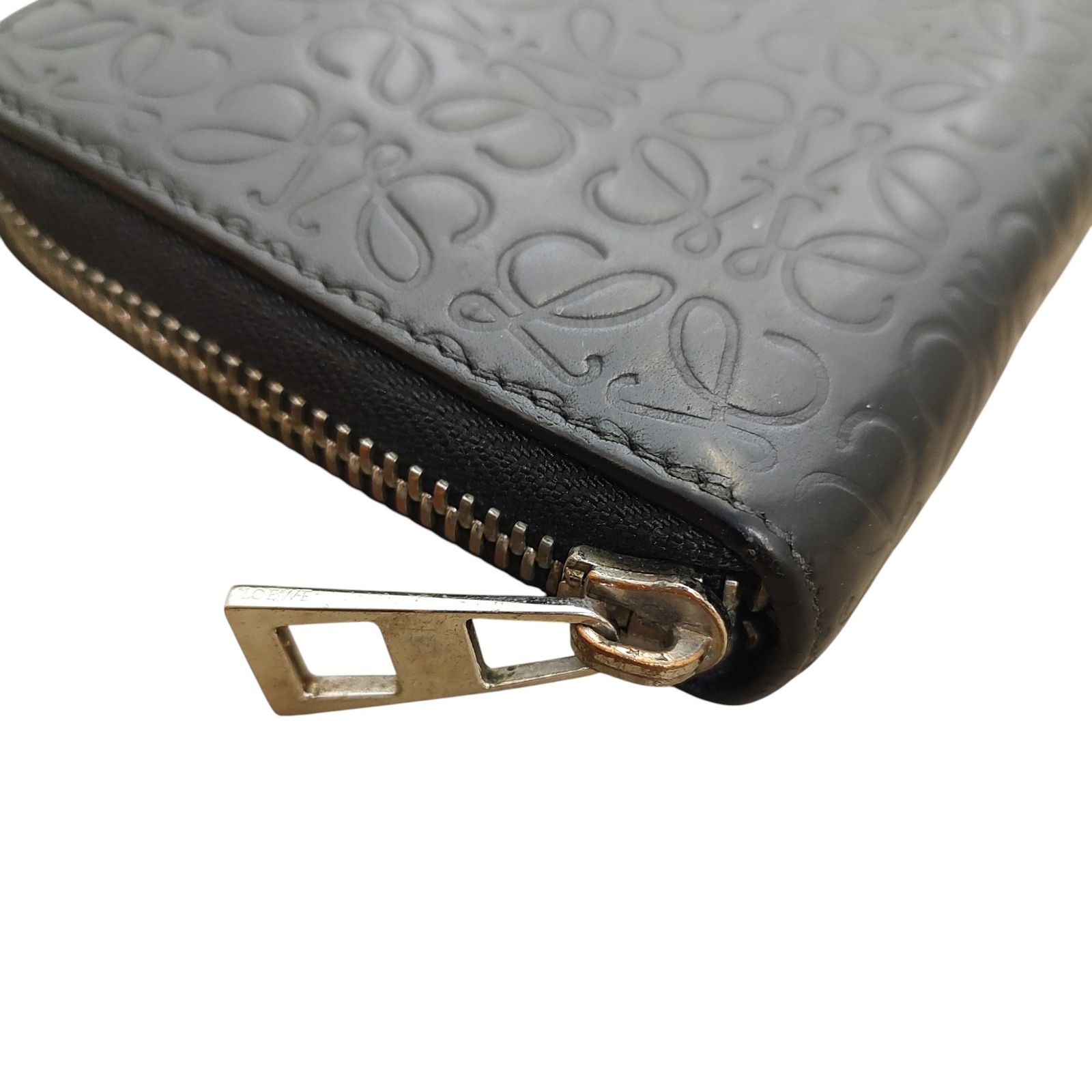 LOEWE ロエベ リピート アナグラム レザー 長財布 F ブラック - メルカリ