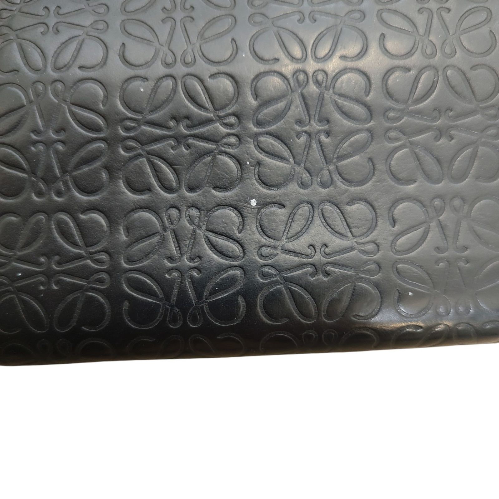 LOEWE ロエベ リピート アナグラム レザー 長財布 F ブラック - メルカリ