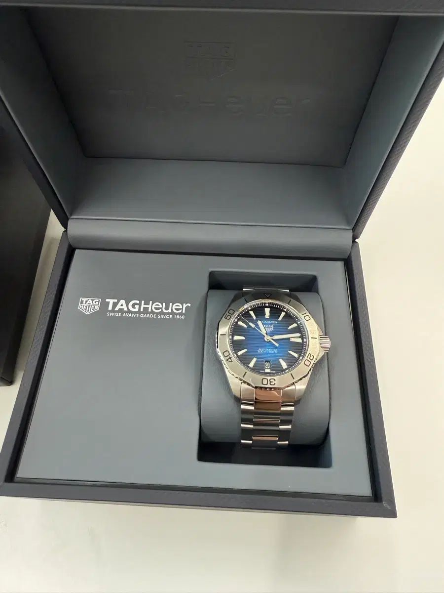  TAG Heuer アクアレーサー200 デイト デニム版 トレーナー 自動巻き時計 腕時計(アナログ)