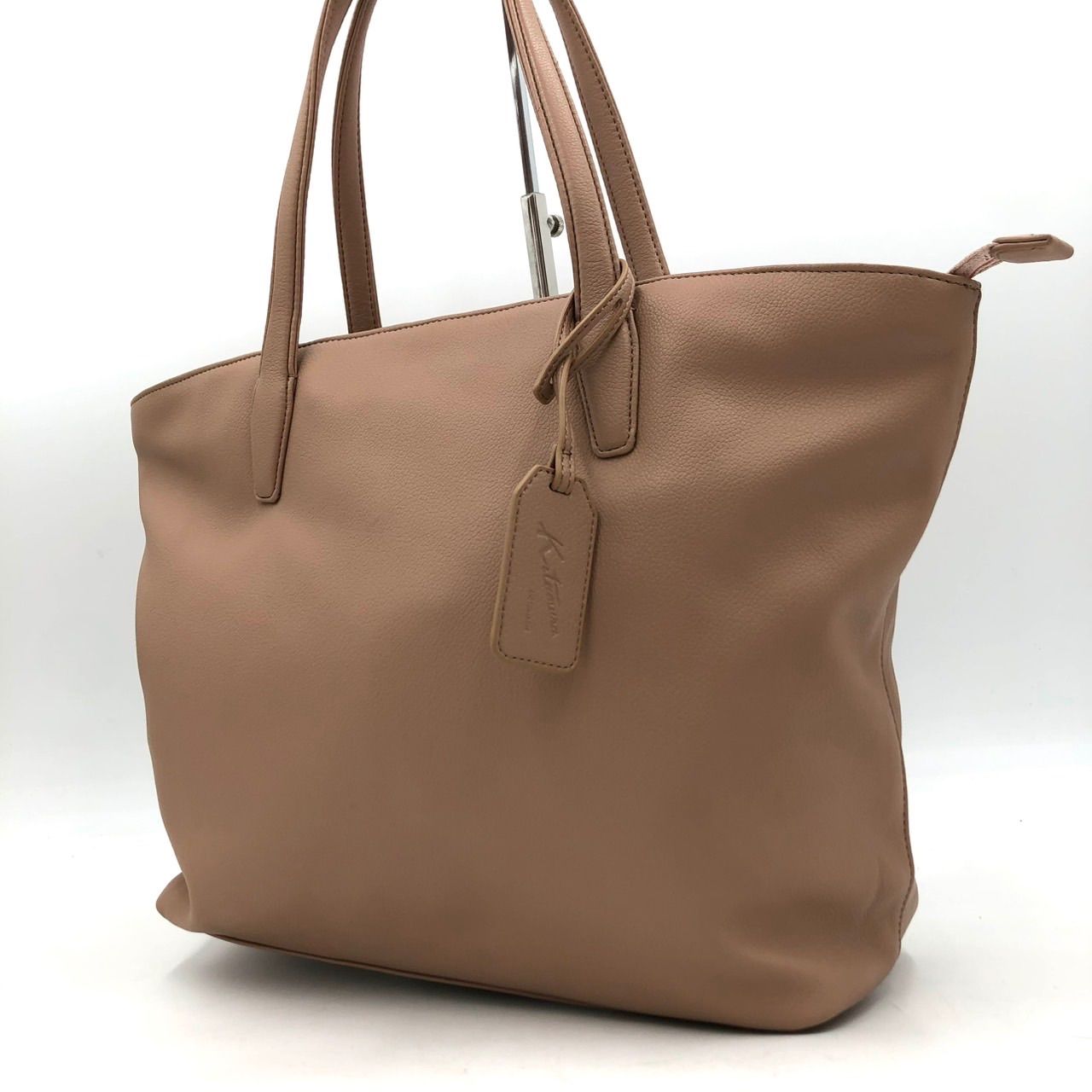 Kitamura キタムラ トートバッグ レザー ベージュ A4収納可 肩掛け 美