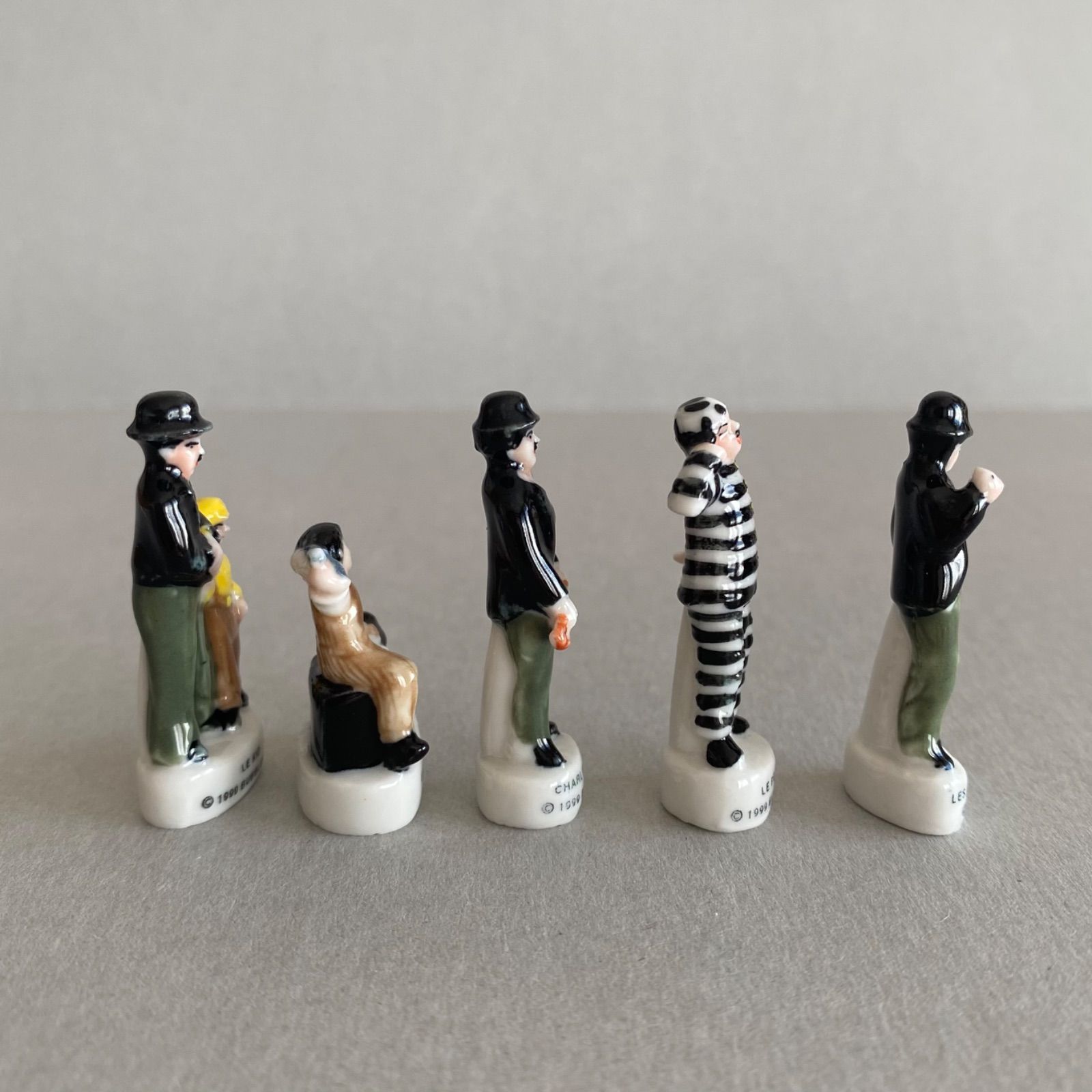 チャップリンのフェーブ 10点セット／映画／フランス雑貨／陶器