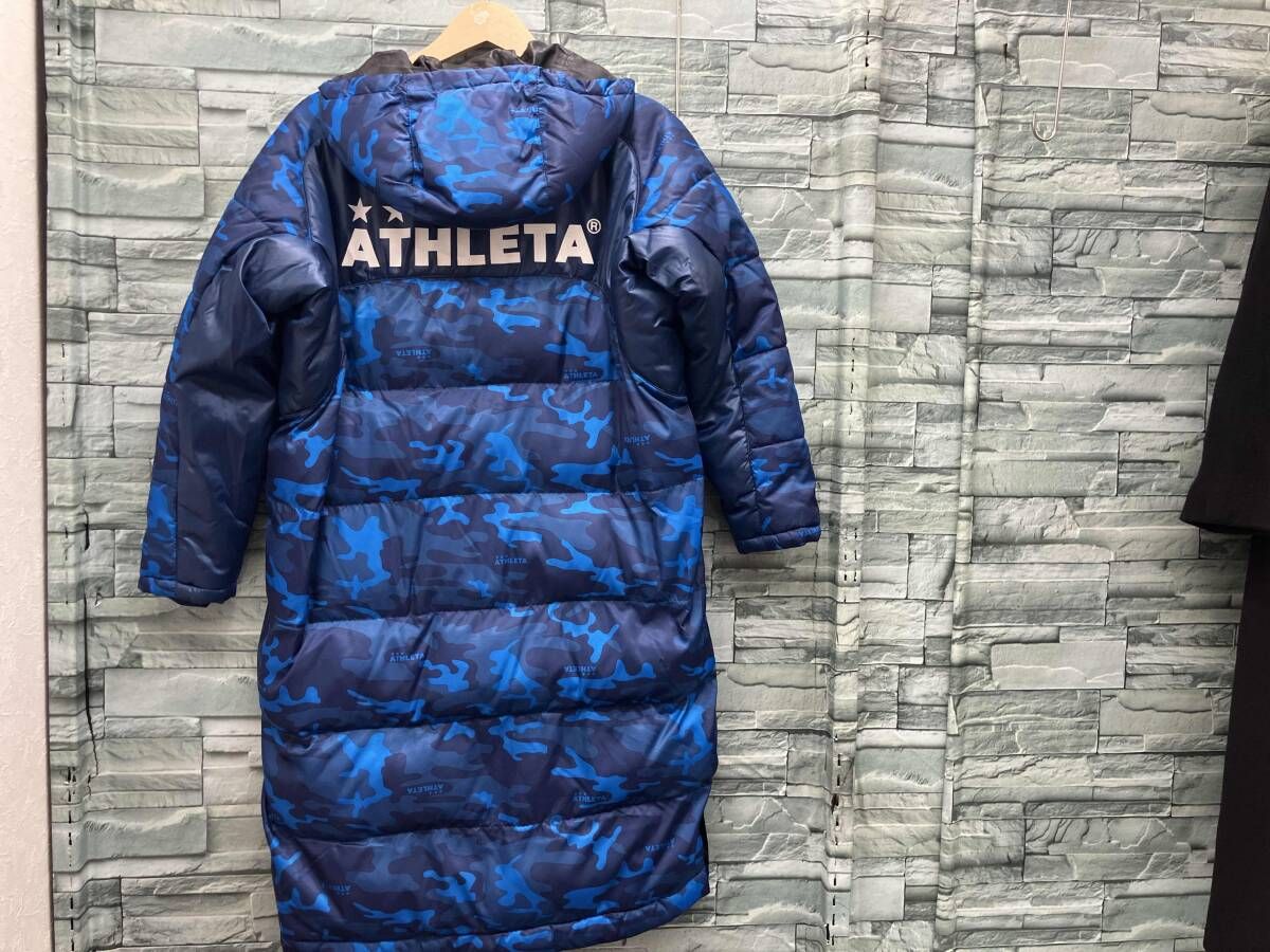 ATHLETA/ダウンジャケット/ブルー/迷彩/150/キッズ - メルカリ