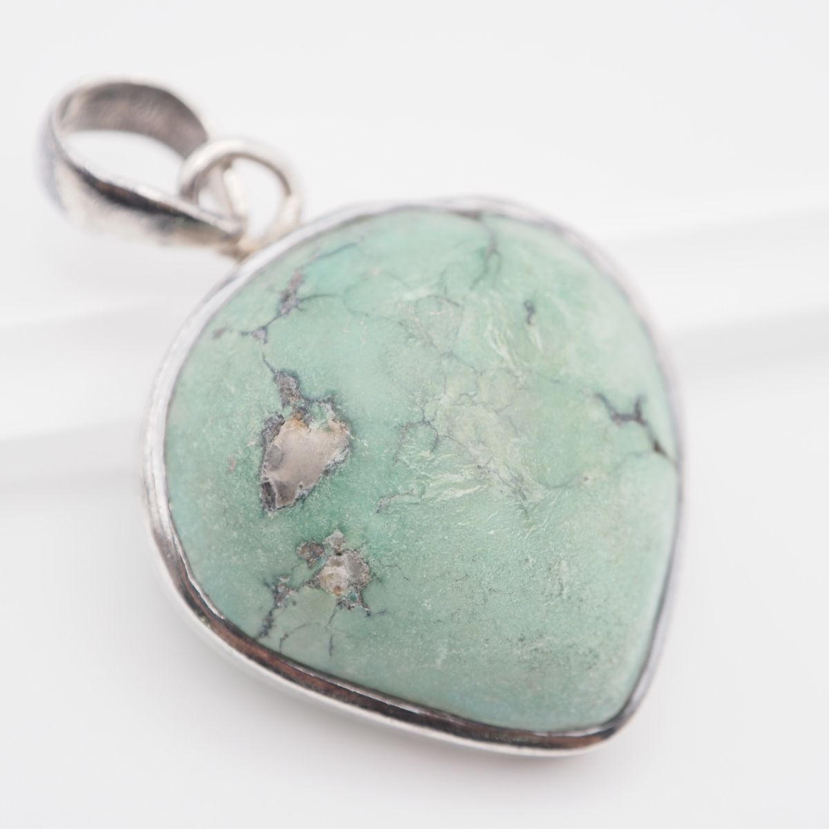 L156 ターコイズ トルコ石 925刻印 ペンダント トップ デザイン