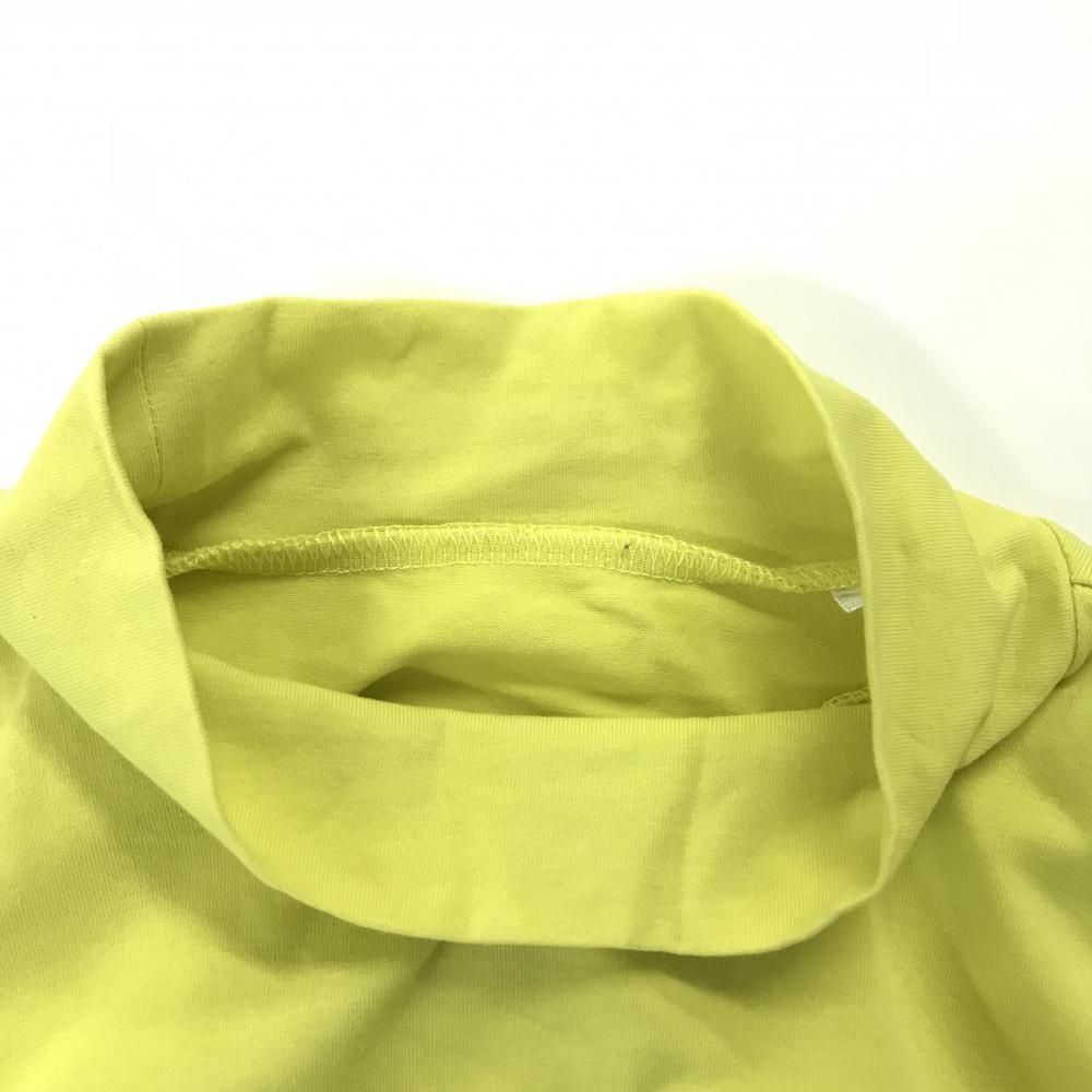 ジャックバニー 長袖ハイネックシャツ イエロー×シルバー ロゴプリント