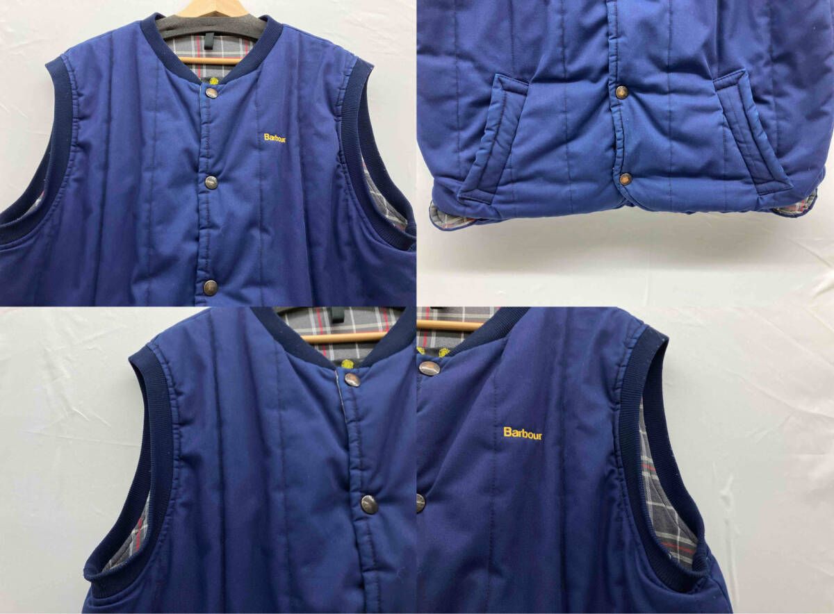 Barbour バブアー ネイビー ベスト キルティング Lサイズ 3ワラント