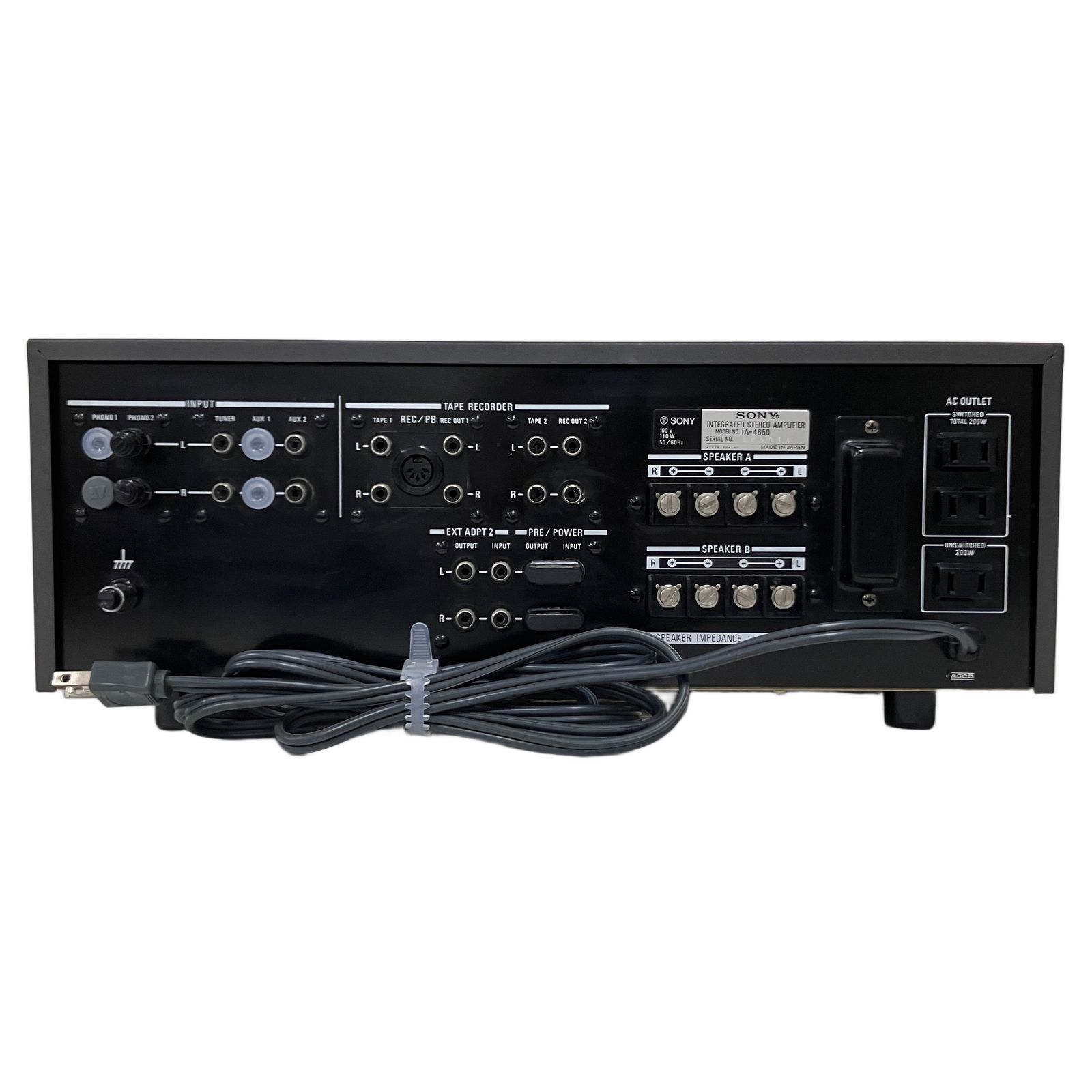 SONY TA-4650 プリメイン アンプ 昭和レトロ ソニー オーディオ 音響