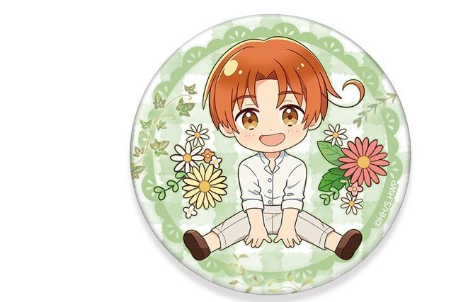 イタリア ヘタリアWorld☆Stars トレーディング缶バッジFlower Shower