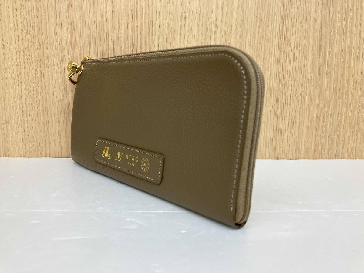 【未使用に近い】ATAO　❤Batty(バティ)❤　トープ　✳️お箱無し ATAO アタオ ショルダーバッグ BATTY バディバッグ 長財布 小銭入れ