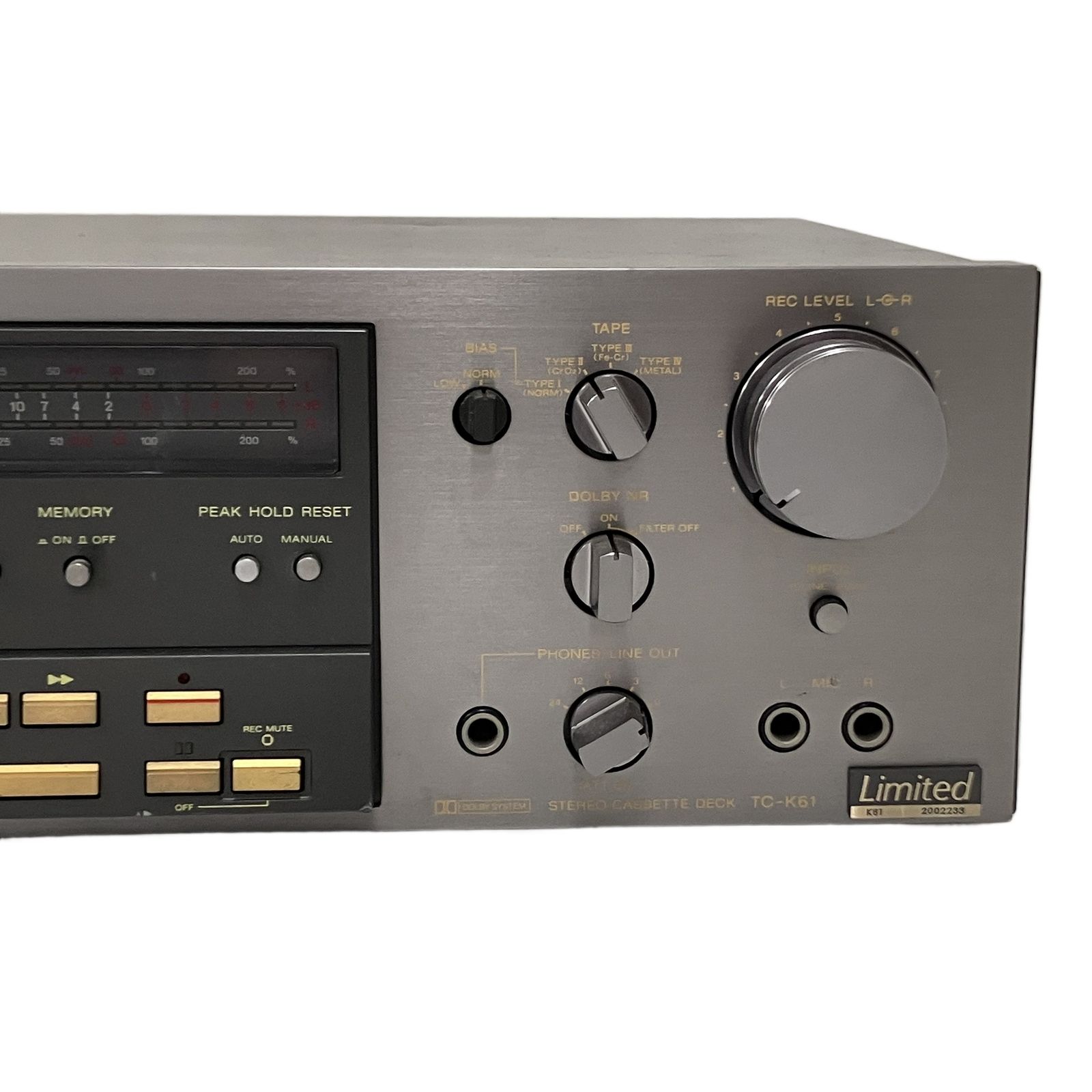 SONY TC-K61 Limited リミテッド カセットデッキ オーディオ 音響機器