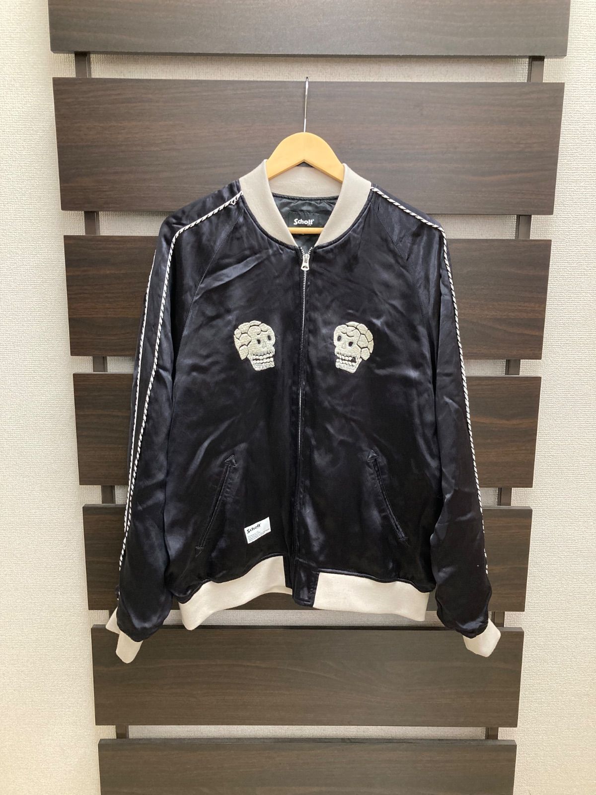 Schott ショット スカジャン スーベニアジャケット 蛇髑髏 スカル