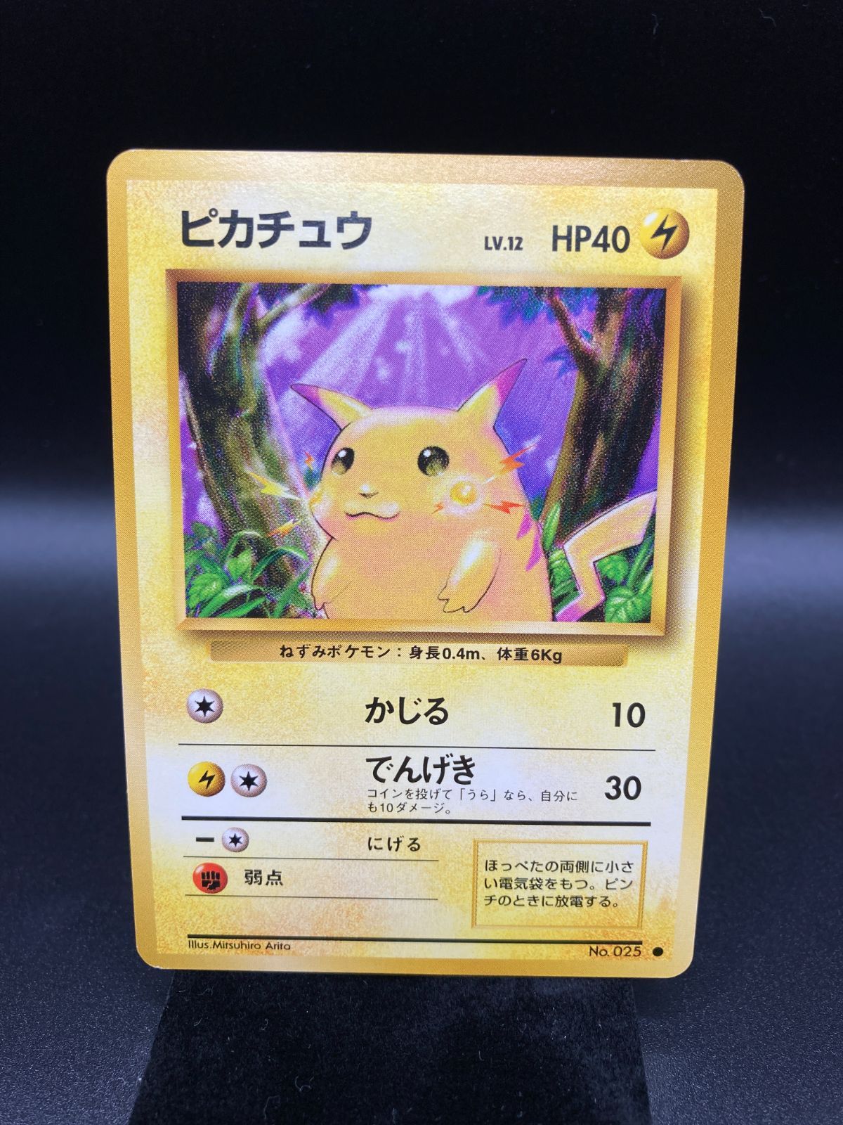 ピカチュウ Pikachu 旧裏 旧裏面 old back ポケモンカード V019 - メルカリ