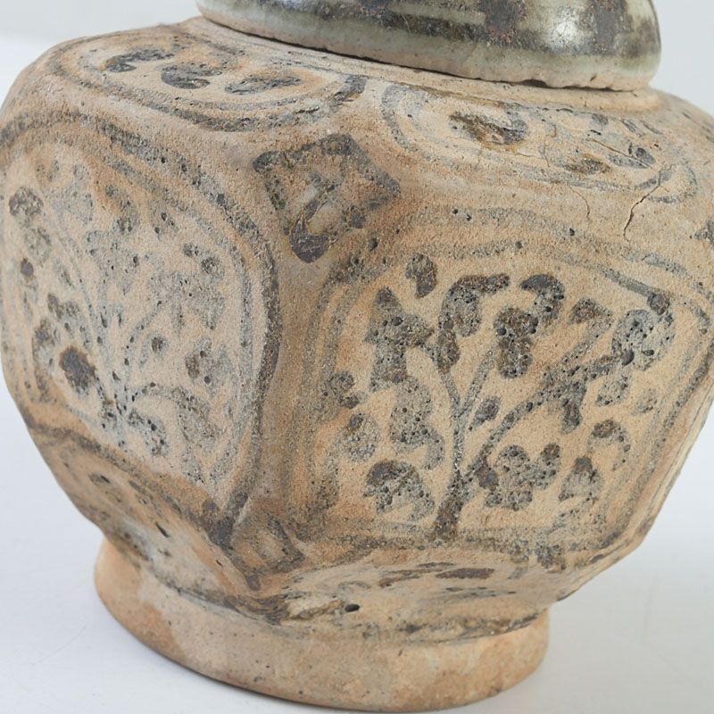 タイ古陶磁 スンコロク 宋胡録 蓋付 小壷 C S656 - メルカリ