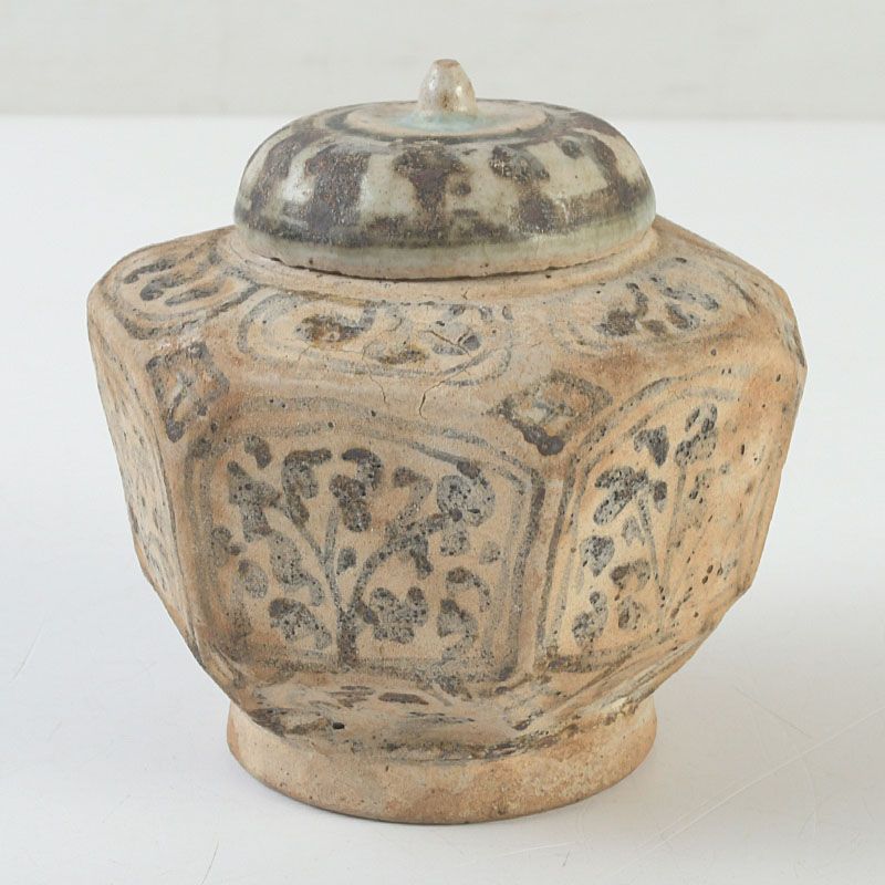 タイ古陶磁 スンコロク 宋胡録 蓋付 小壷 C S656 - メルカリ