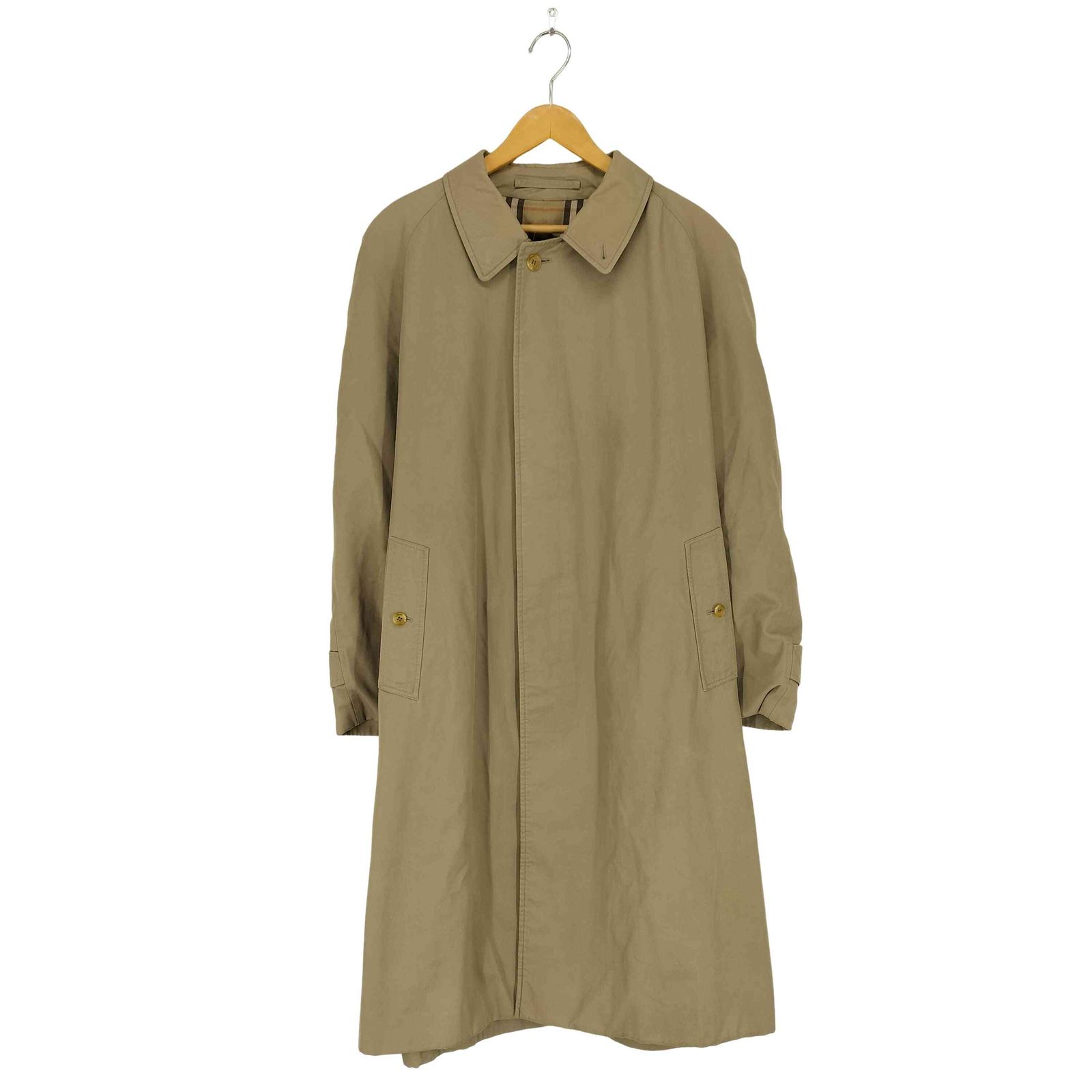 バーバリーズ BURBERRYS MADE IN ENGLAND 裏地ノバチェック比翼ステン