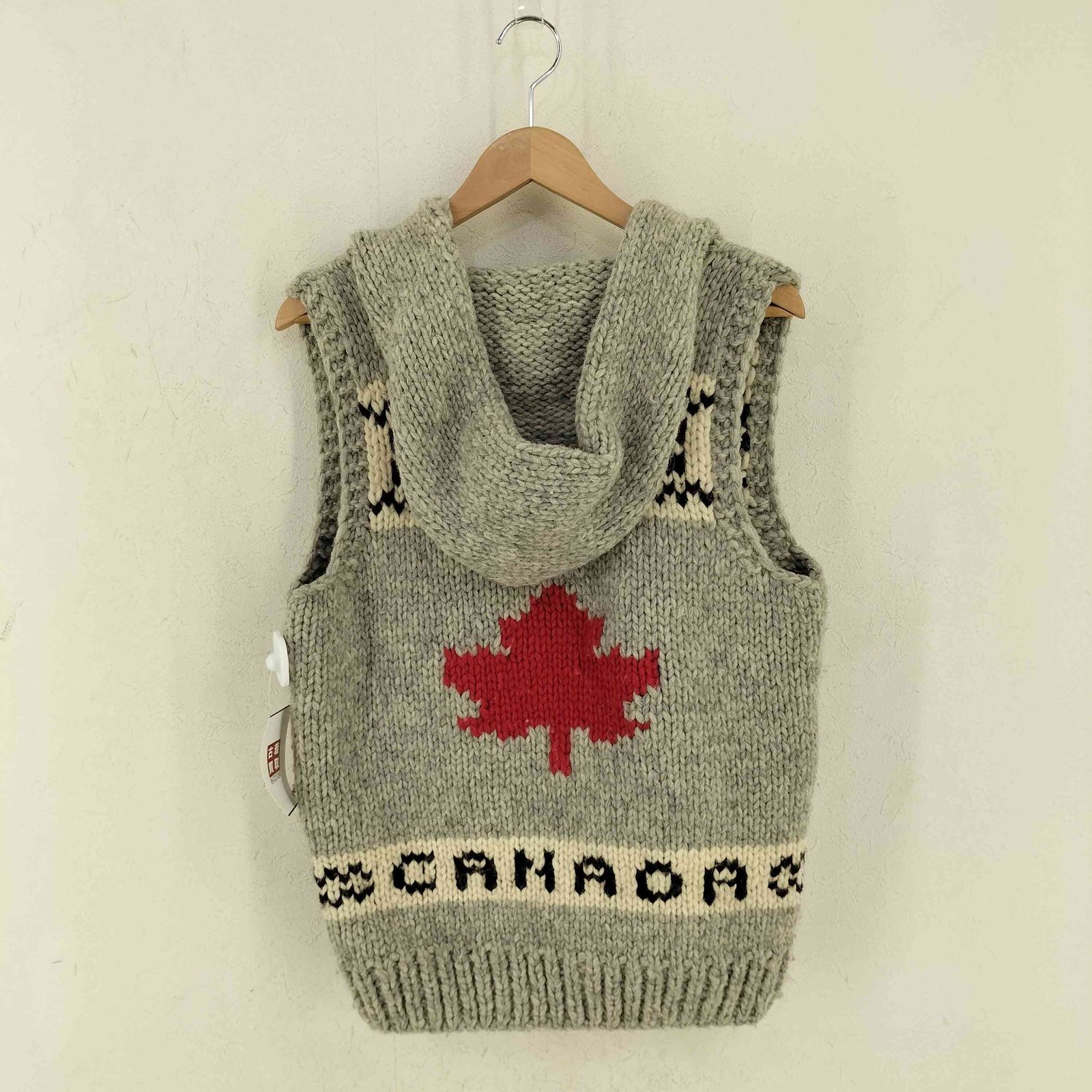 カナタ Kanata カナダ製 カウチン ニット ベスト レディース 表記無