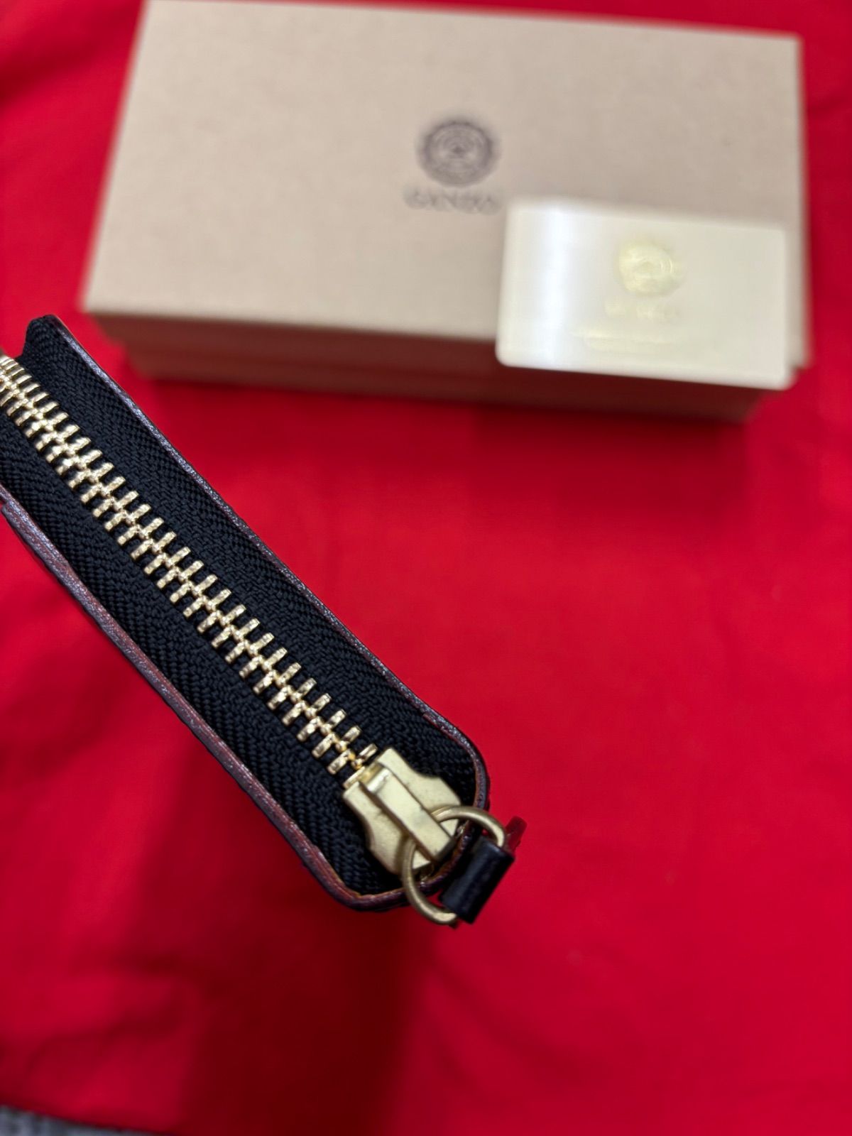 GANZO 長財布 57239 黒 ラウンドファスナー ガンゾ シンブライドル