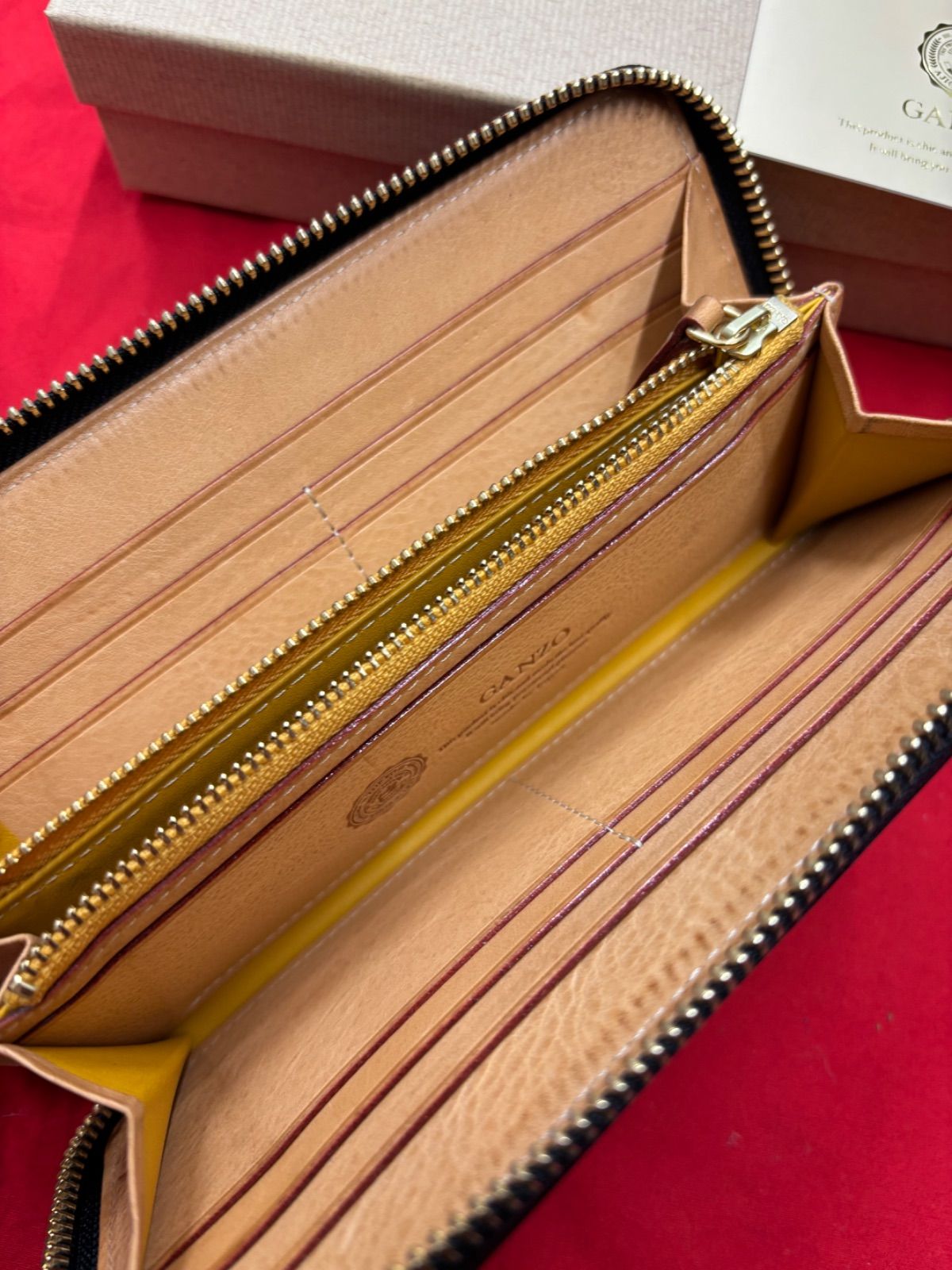 GANZO 長財布 57239 黒 ラウンドファスナー ガンゾ シンブライドル